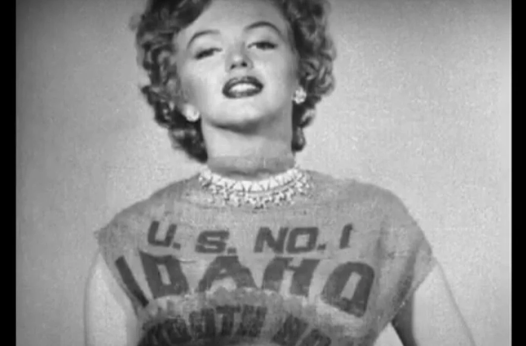 Story and Photos Marilyn Monroes Iconic Idaho Potato Sack Dress