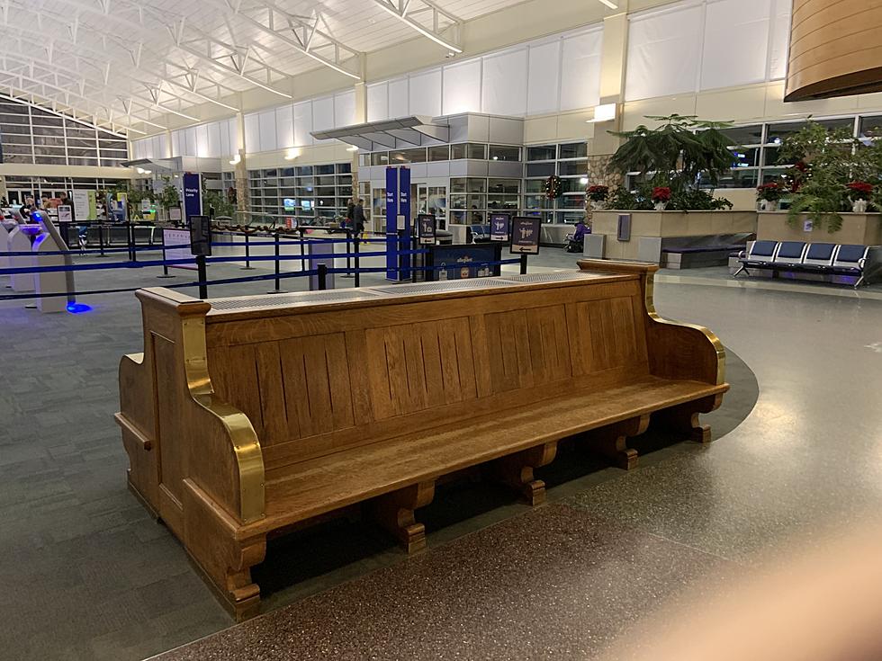 Why Are There Old, Wooden Benches At The Modern Boise Airport?