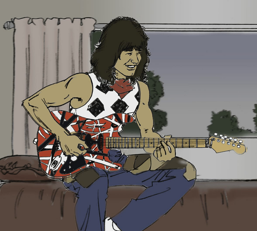 Eddie Van Halen Talks to His Girlfriend...With His Guitar [VIDEO]