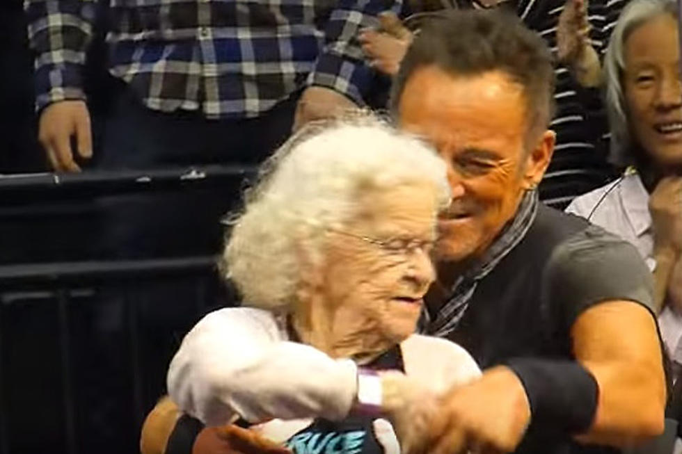 91-Year Old Fan Finally Got to Dance with Bruce Springsteen Last Night at Xcel [VIDEO]