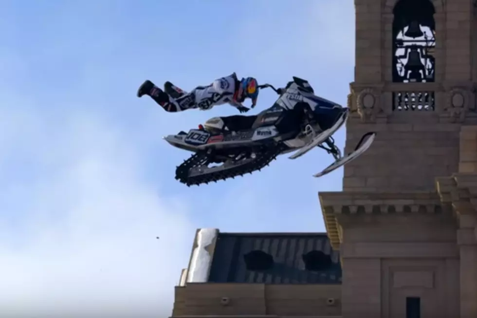Stunt Snowmobiler Uses Downtown St. Paul as Freestyle Playground [VIDEO]