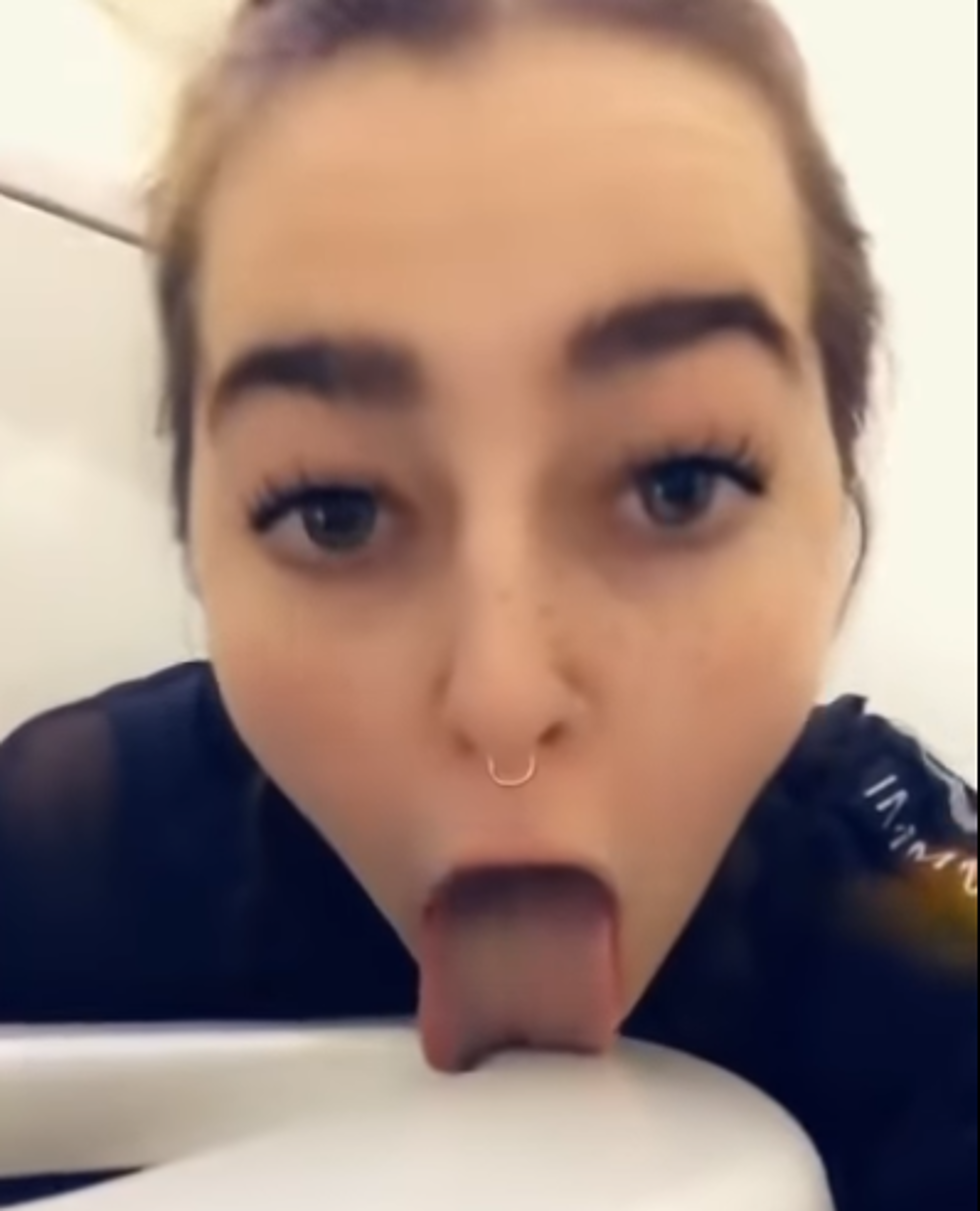Licking Toilet Seats is Her Claim to Fame (video)