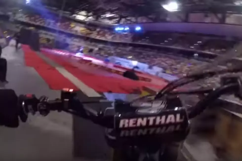 WATCH: Stadium Lights Go Off While a Motocross Rider is in Mid-Air