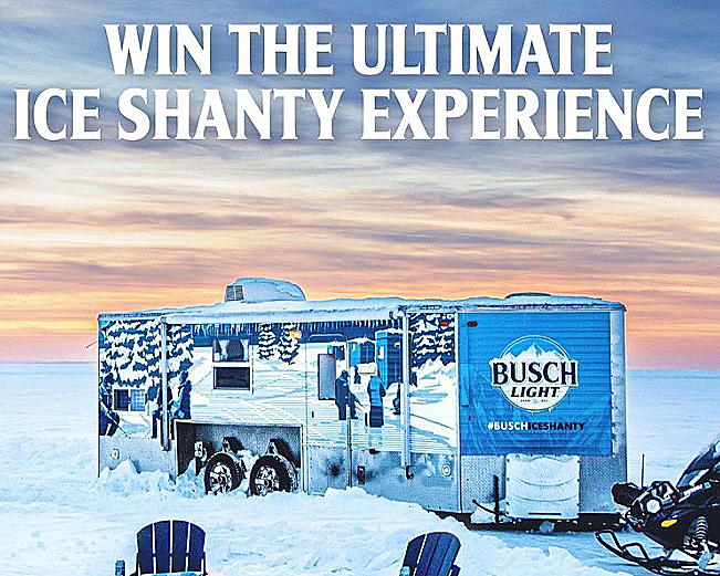 Minnesotans - Go Ice Fishing in Style with Busch Light