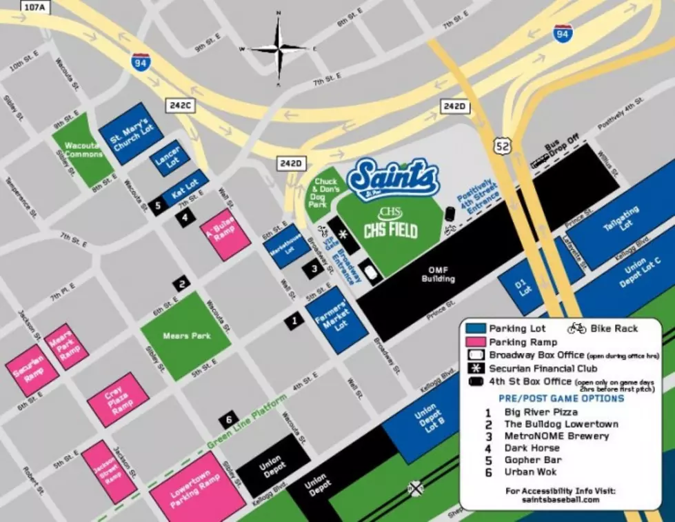 Parking Near CHS Field (image via CHSfield.com)