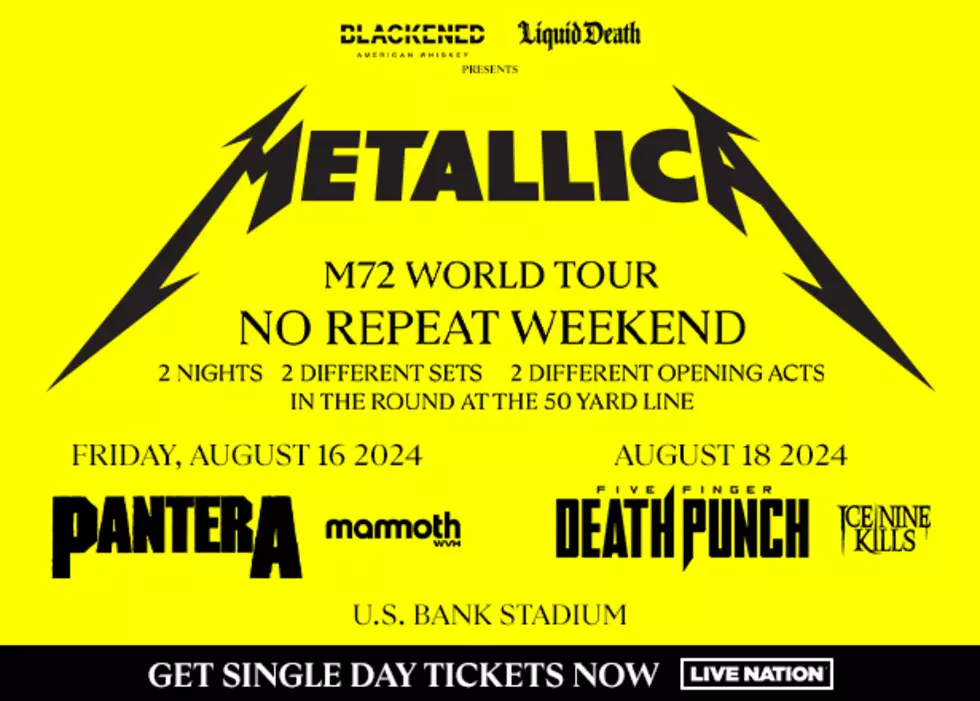 YEAH! Metallica To Rock a No Repeat Weekend at U.S. Bank Stadium