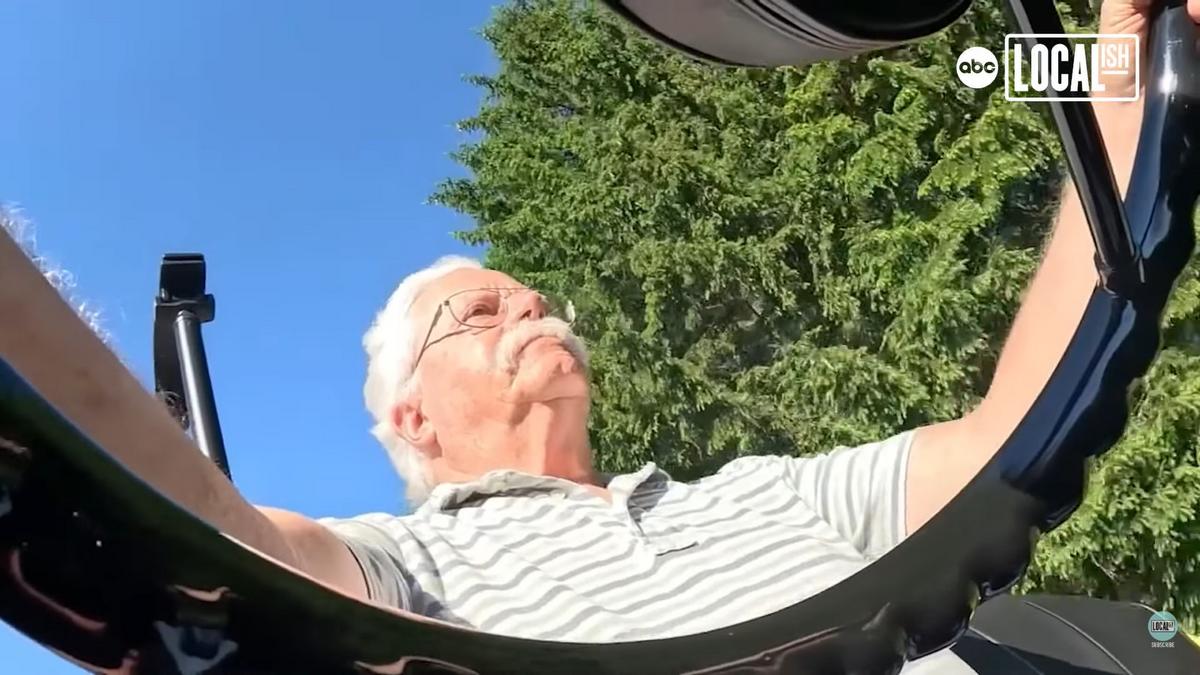 Pensioner realizes his bumpy dream