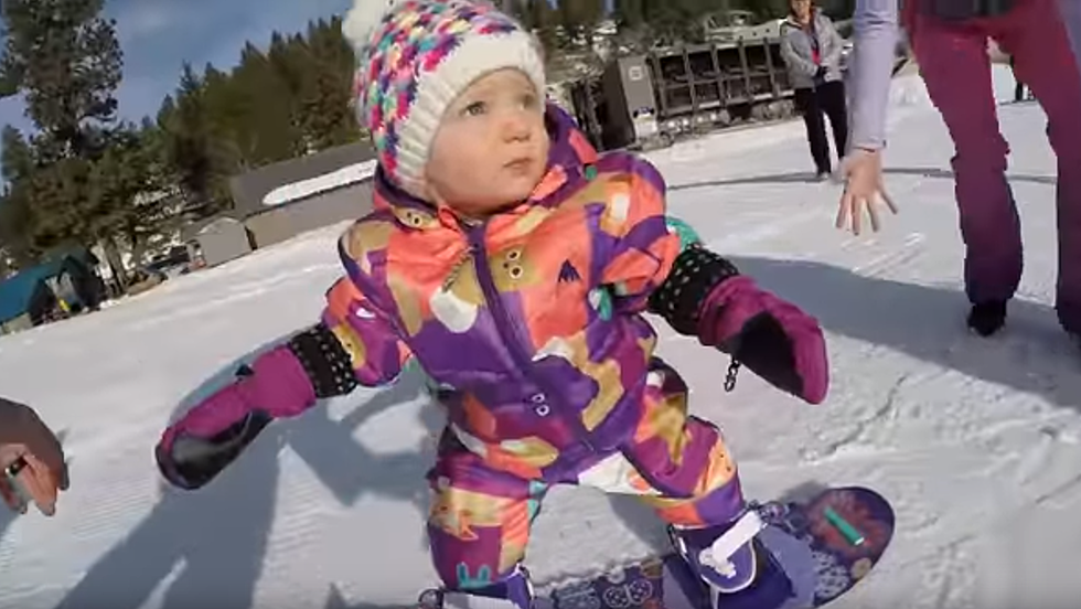 1 Year-Old Treasure Valley Snowboarder Goes Viral