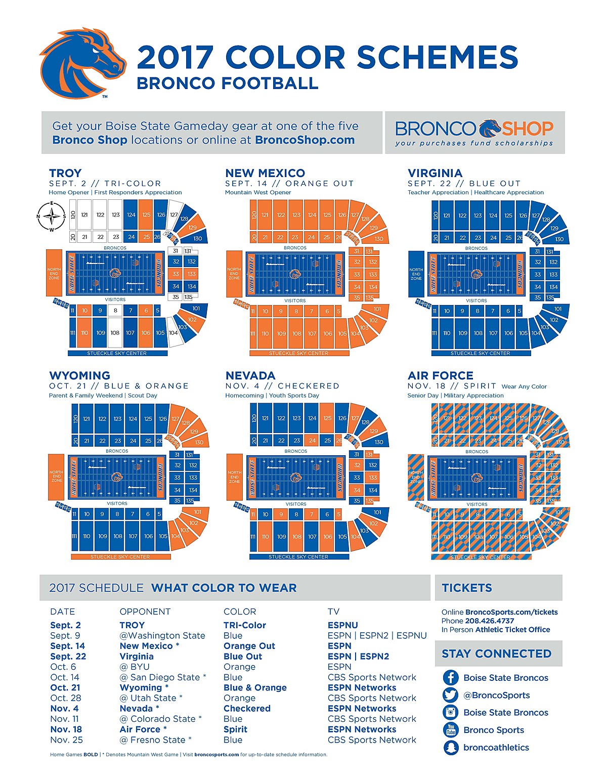 Boise State Football Color Schemes