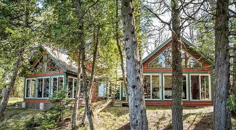 You Could Own This Cabin Style Waterfront Home On This Michigan Island