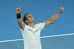 Nadal Outlasts Dmitrov In Australian Semis