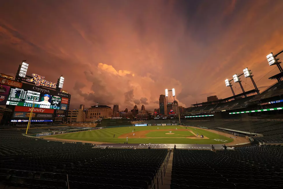 Fans Protesting At Comerica Park For More Fans In The Stands