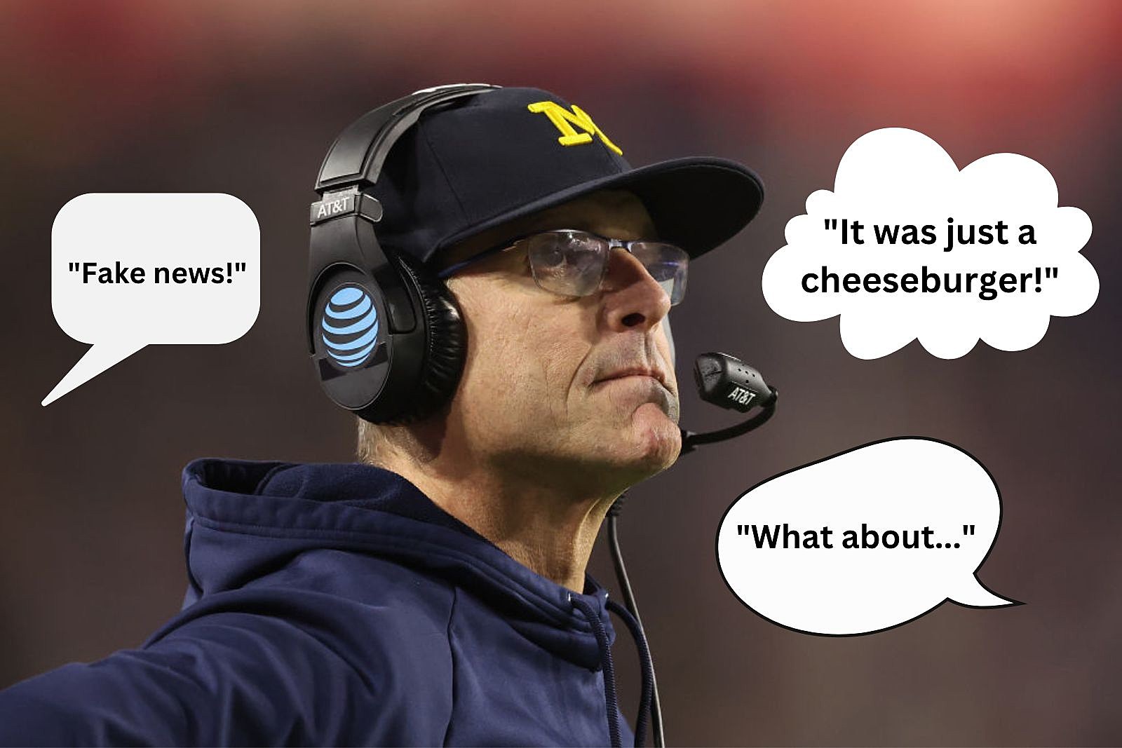 Michigan Excuse Bingo For Jim Harbaughs 4-Game Suspension image