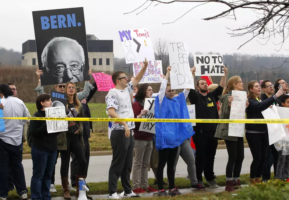 Trump Says Sanders is Behind Rally Protests