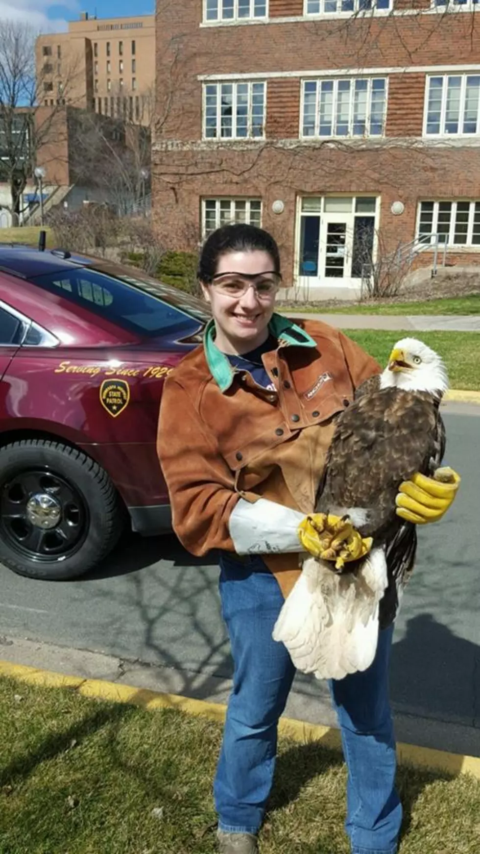 State Trooper Rescues Injured Eagle