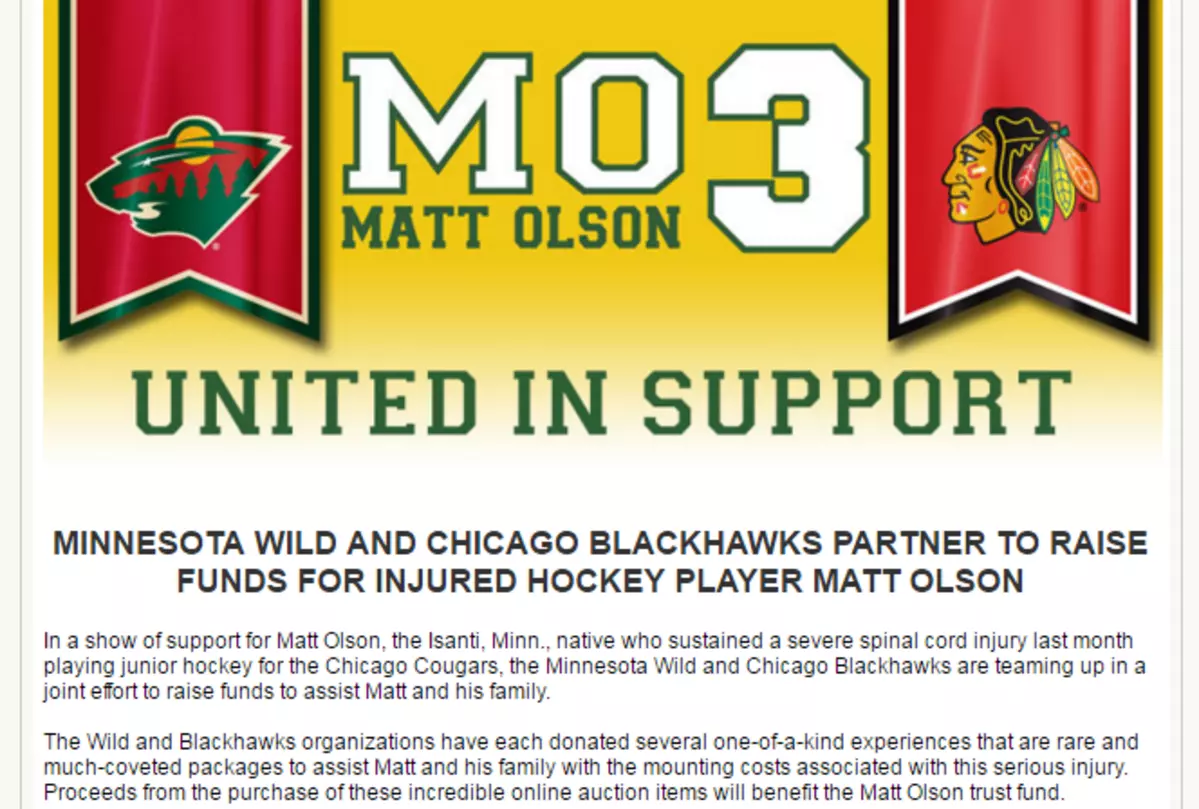 Exclusive: 1-on-1 with injured hockey player, Matt Olson