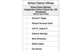 Change Made in School Board Election
