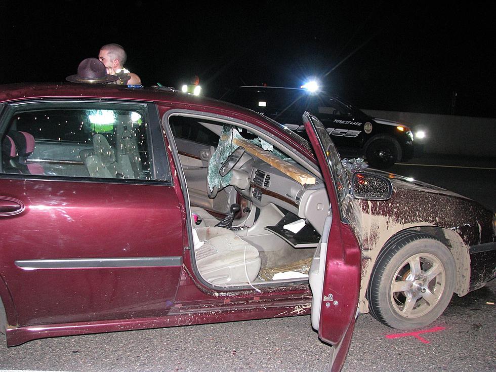 Driver Seriously Injured When Crate Smashes Into Car