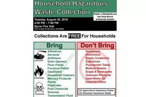 Byron Holds Household Hazardous Waste Collection Day