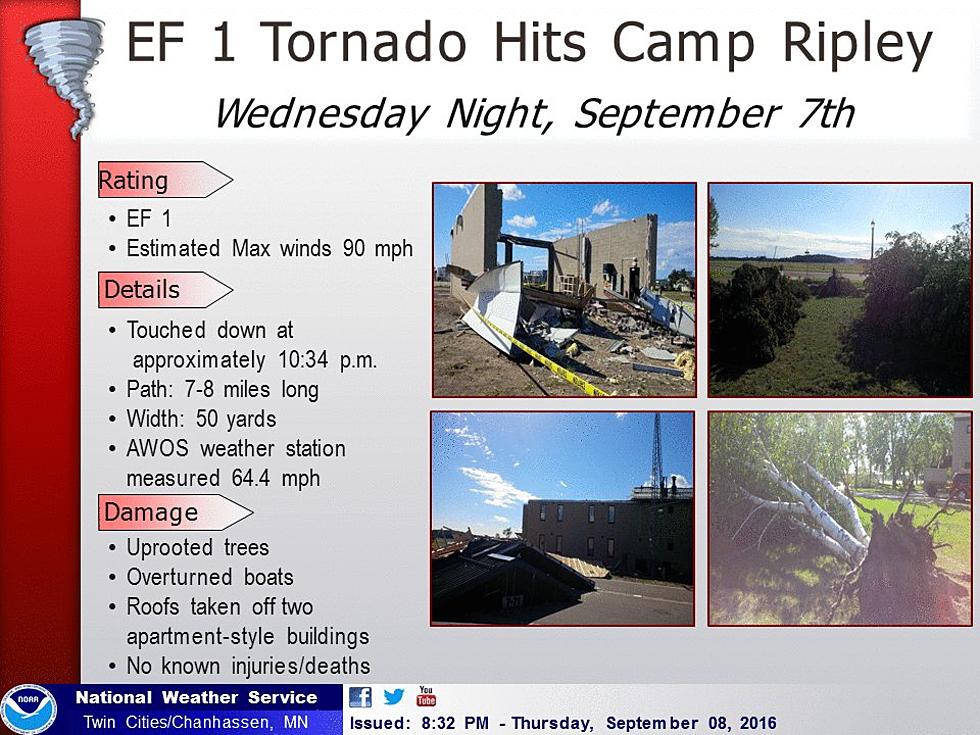 Tornado Causes Major Damage at Camp Ripley