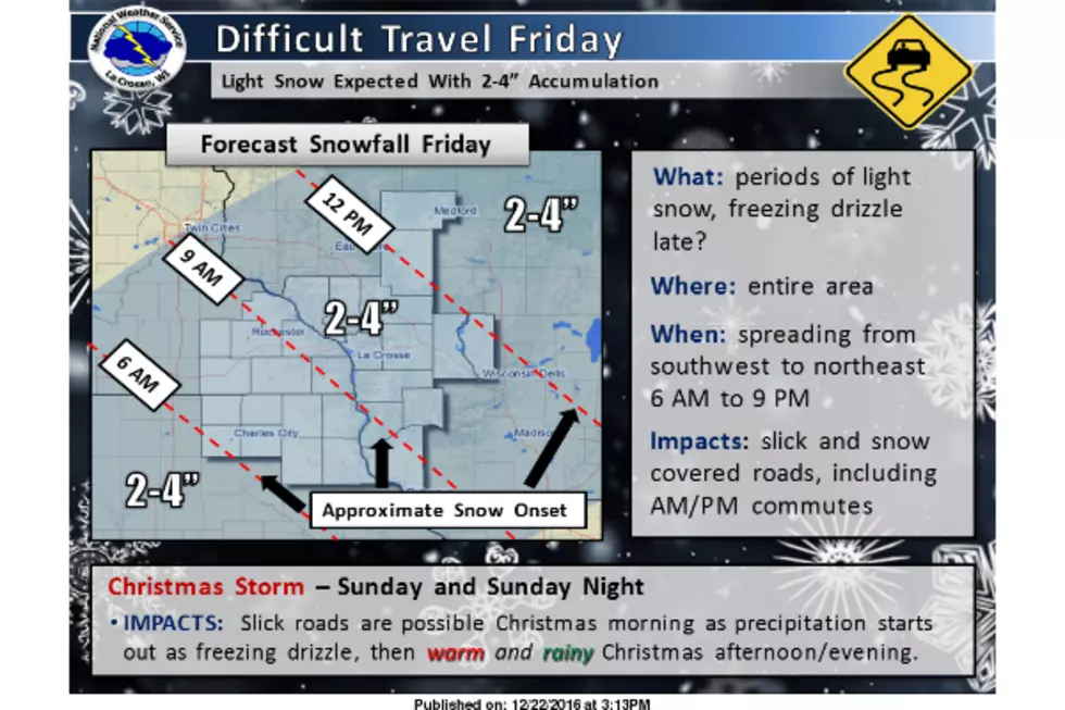 Snow Friday – Thunderstorms on Christmas?