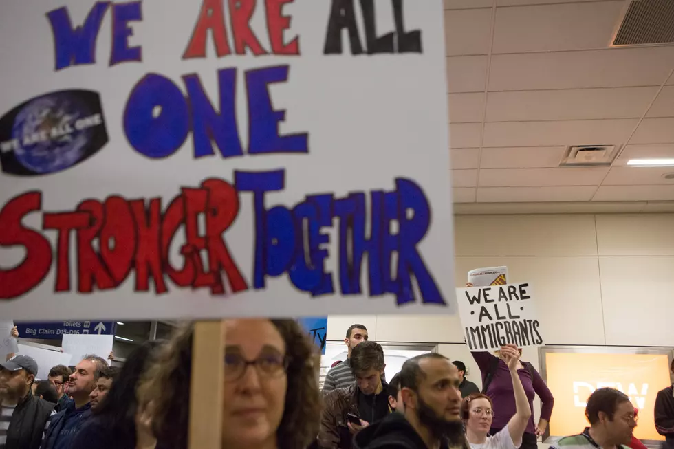 Protest  Against Refugee Ban at Twin Cities Airport