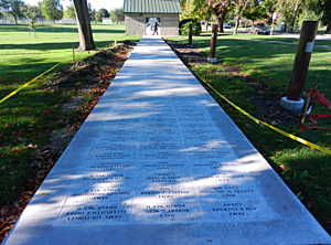 New Pavers Added to Soldiers Field Veterans Memorial