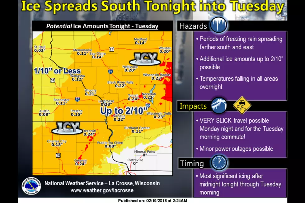Icy Conditions Predicted to Persist on Tuesday