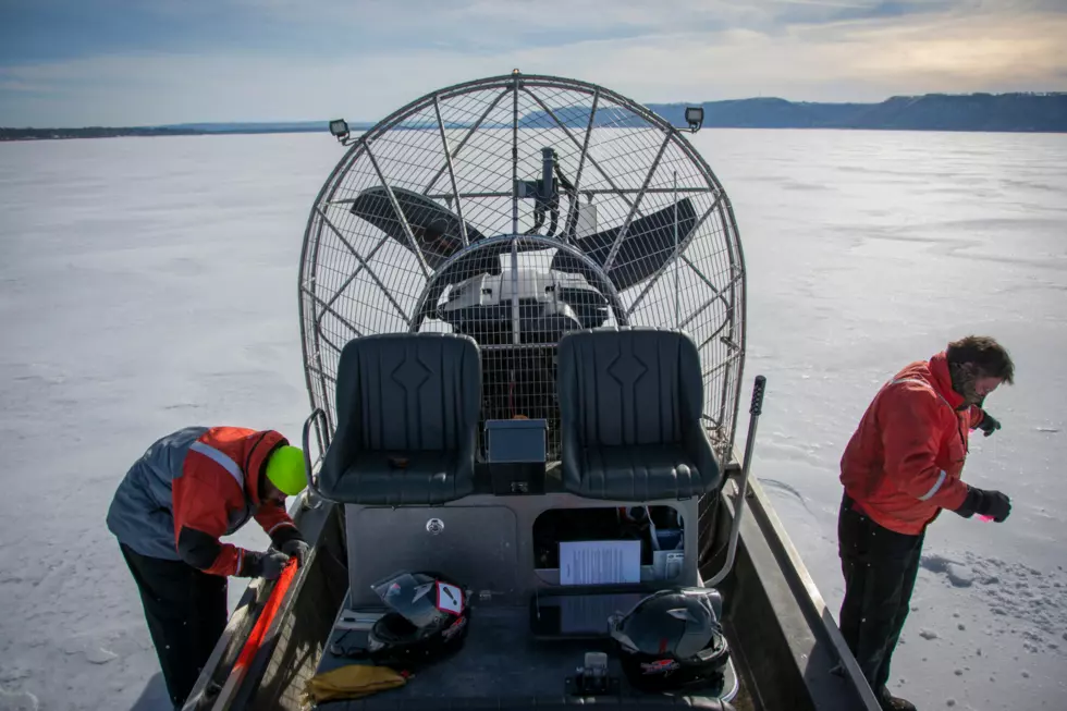 Lake Pepin Ice is Still Two-Feet Thick