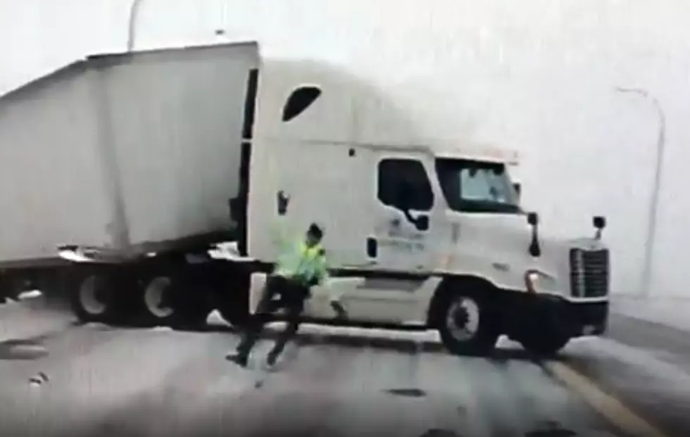 Minnesota State Trooper Gets Pushed to the Ground by Nasty Winds [WATCH]