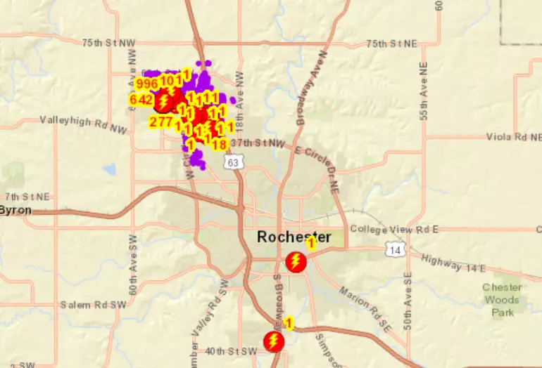 Power restored in north Rochester