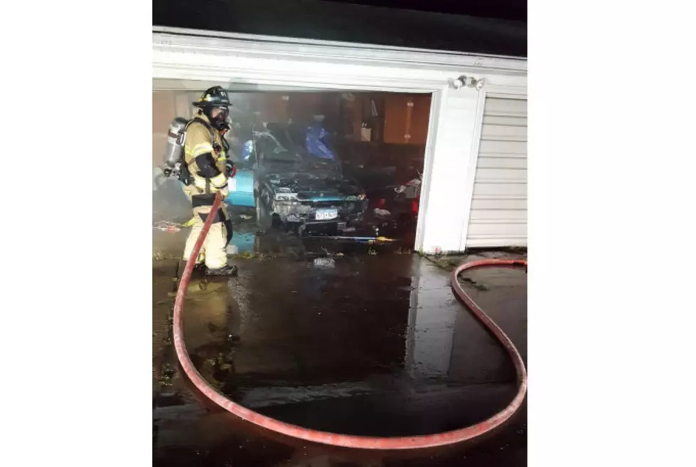 Car Found Burning in Rochester Garage