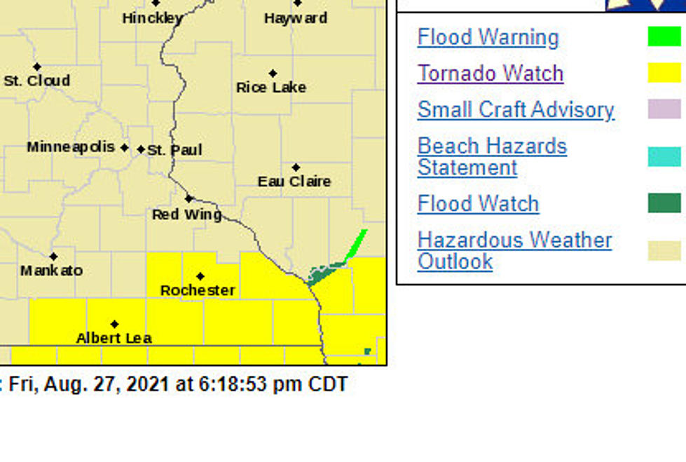 Tornado Watch For SE Minnesota; Tornado Reported in Iowa