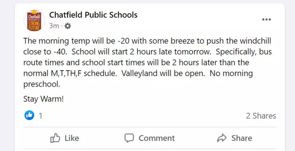 Chatfield Public Schools Facebook Page