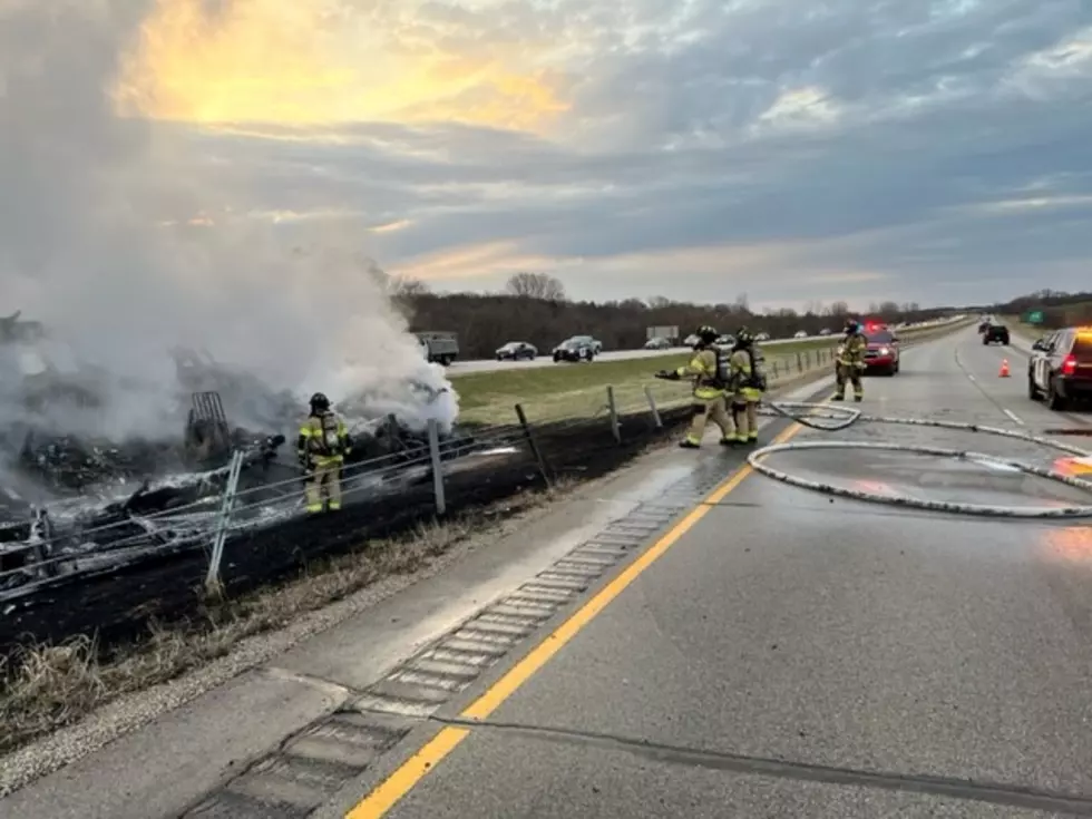 Semi-Truck Catches Fire On Highway 52 South Of Rochester
