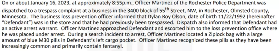 Dylan Olson Complaint. Olmsted County Court