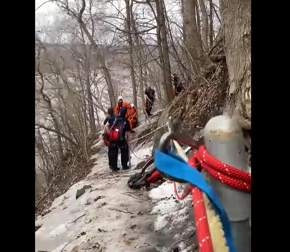 Watch: Crews Rescue Family Trapped on Icy SE Minnesota Bluff