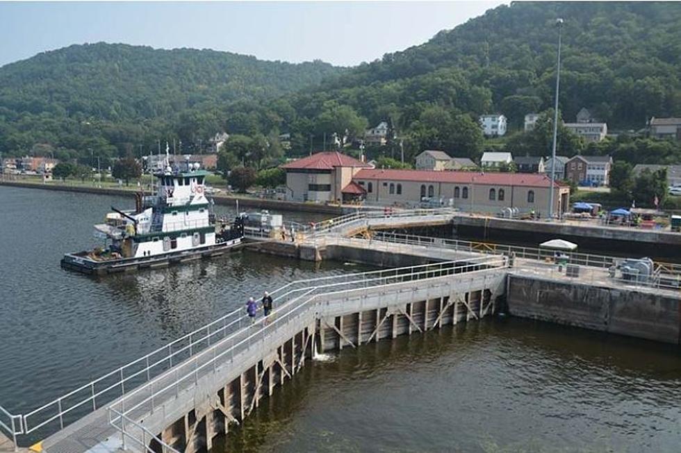 Lock and Dam at Alma Closed Due to Flooding on Mississippi River