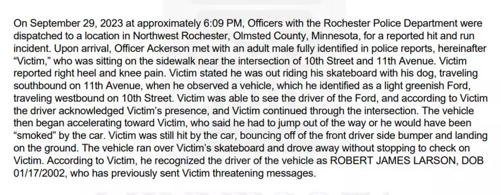 Robert Larson criminal complaint - Olmsted County Court