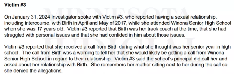 Birth complaint. Winona County Court