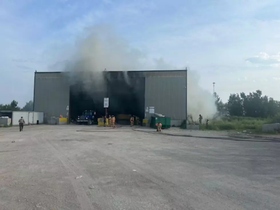 Stewartville Firefighters Battle Blaze at LRS Recycling Facility