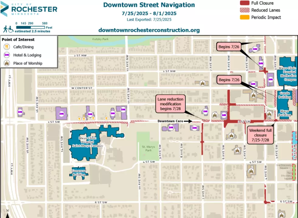 2nd St. SW closure Rochester