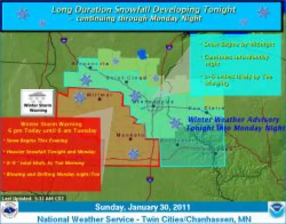 Big Snowstorm Headed For Much Of Minnesota