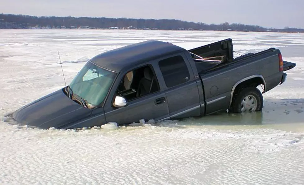 Truck Breaks Through Ice on Stearns Co. Lake [PHOTOS]