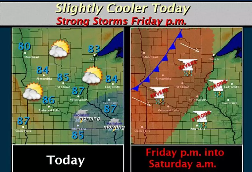 Storms Possible on Friday, Cooler Weather this Weekend