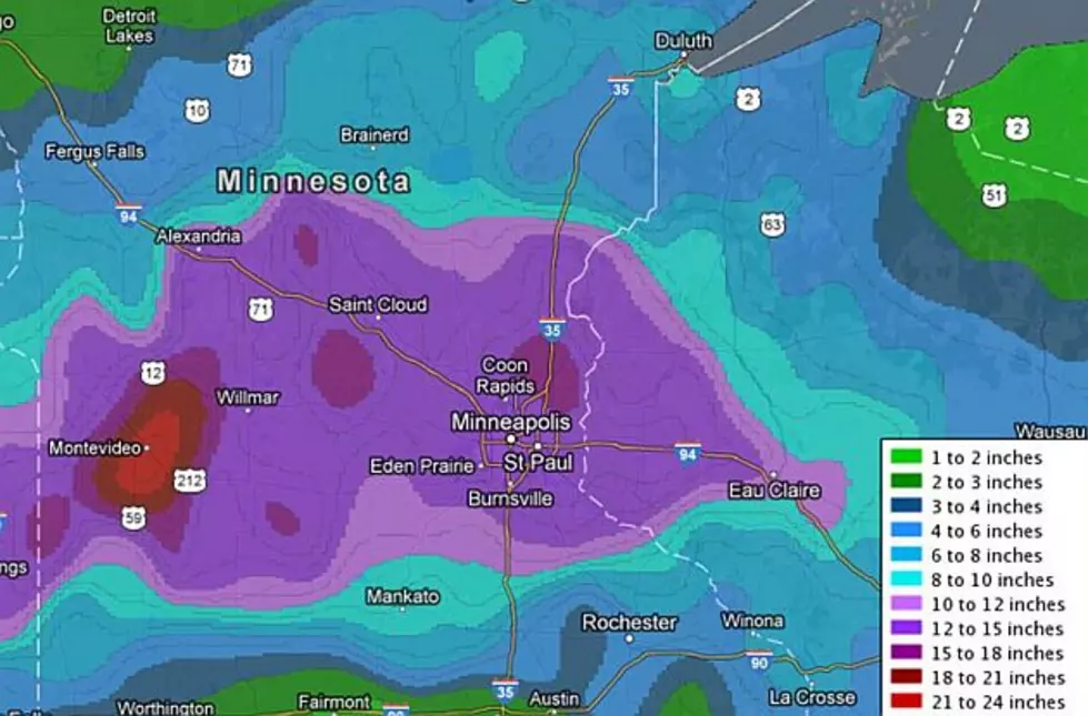 National Weather Service Map Shows Who Got the Most Snow