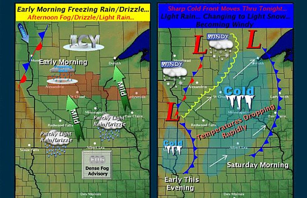 Mixed Precip Today, Cold this Weekend