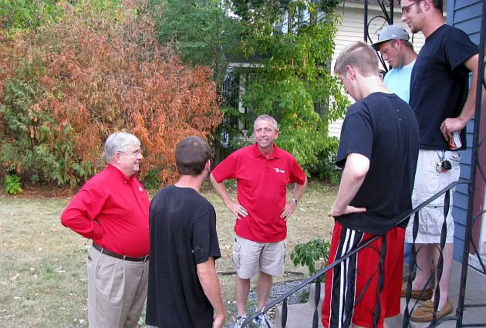 Kleis, Potter, Anderson Visit Residents in St. Cloud State University Neighborhood