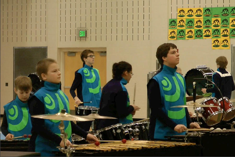Local High School Drumline Teams Perform During Rock The Sauk 2014 [VIDEO]