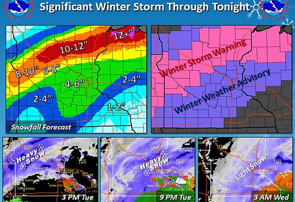 Winter Storm Warning Through 7:00 a.m. Wednesday